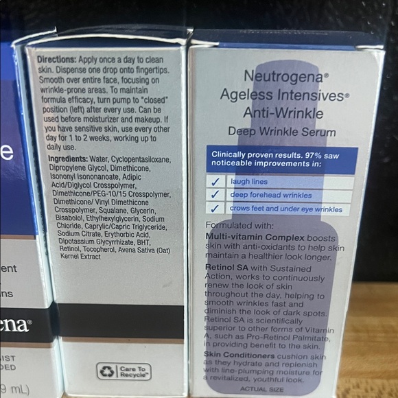 Neutrogena Ageless Intensives Anti-Wrinkle Serum Blue 1 fl oz
NIB ONLY 1 LEFT!! - Picture 2 of 9